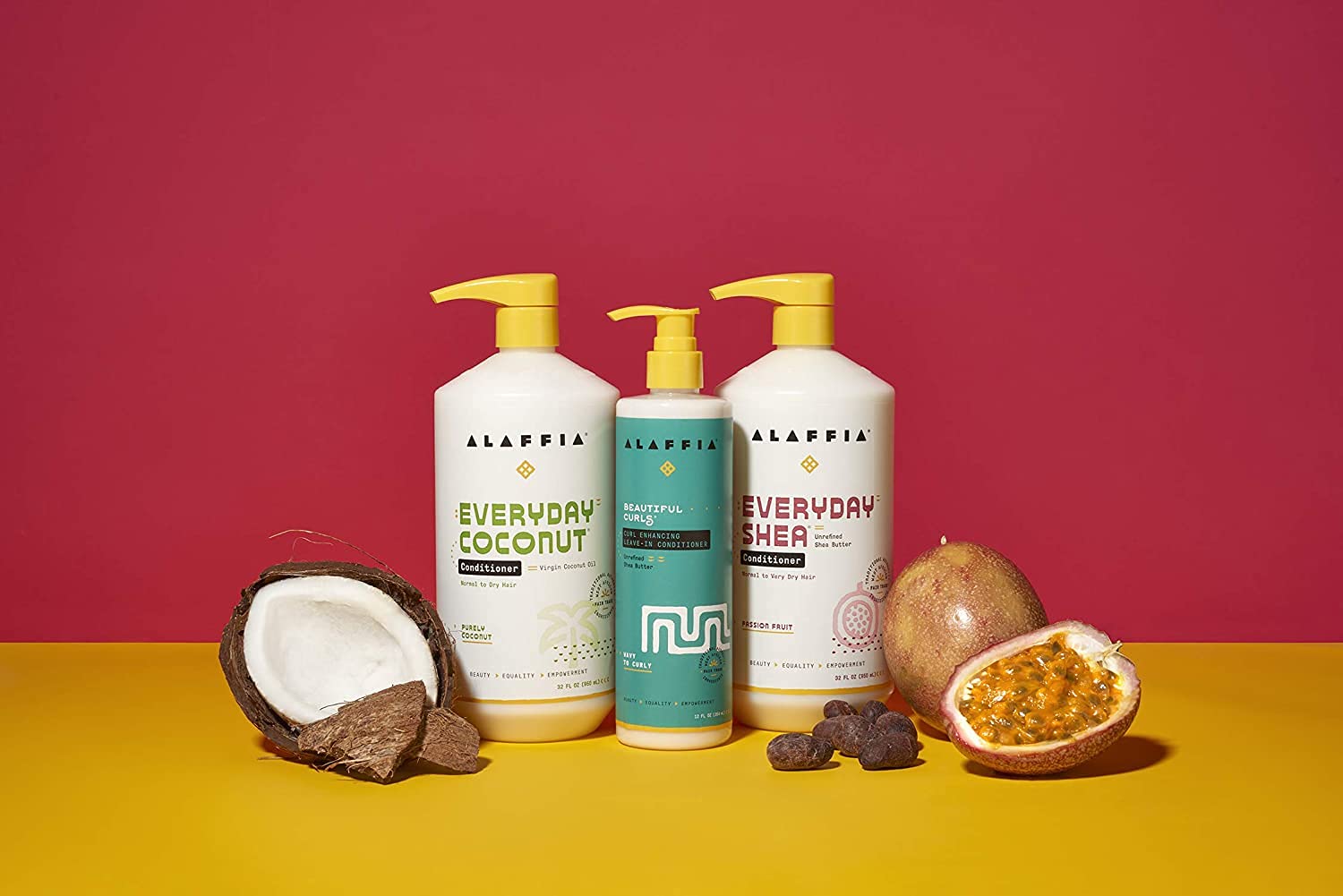 Alaffia Everyday Shea Shampoo & Conditioner – Vanilla Mint, 32 oz Each, Fair Trade
