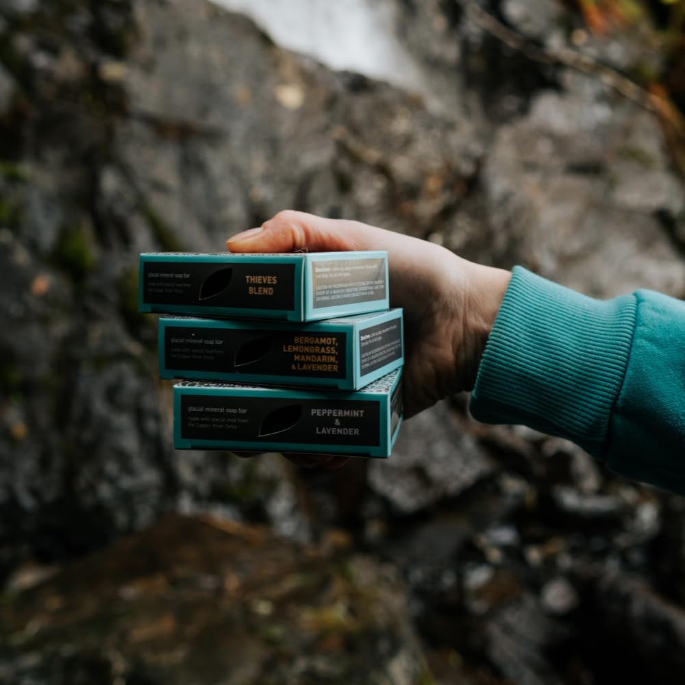 Alaska Glacial Cold-Process Mineral Clay Soap Bar – 4-in-1 Citrus Blend
