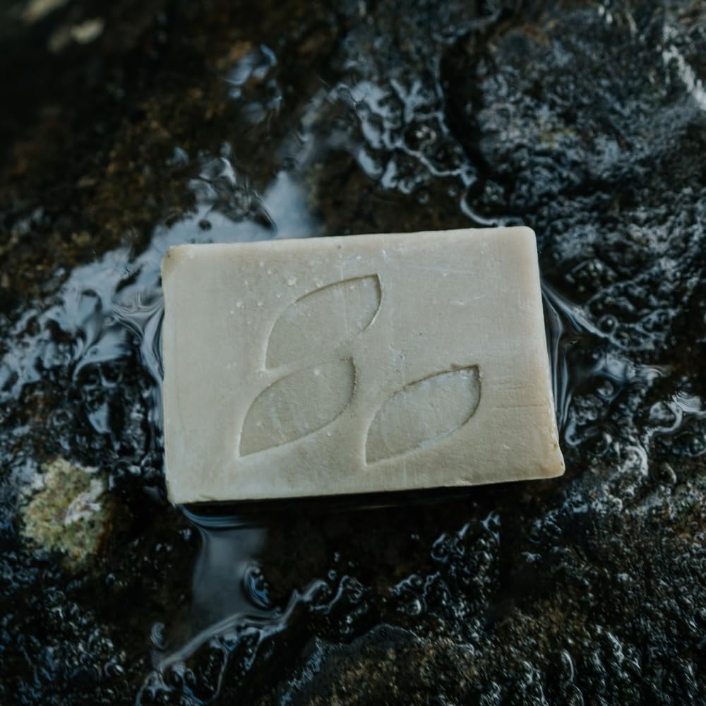Alaska Glacial Mineral Clay Soap Bar with Goat’s Milk & Oils | 4-in-1 Face, Body, Hair & Shave | Thieves Blend | 1 Pack