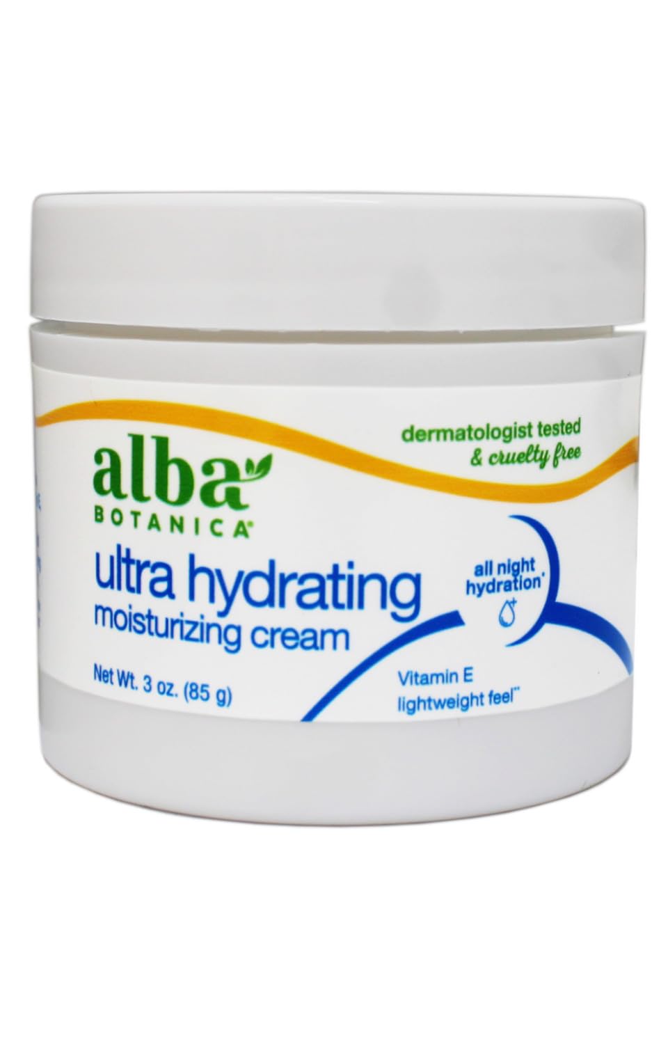 ALBA Botanica Moisture Cream Jasmine & Vitamin E – 3 oz | Deep Hydration, Fragrance Free