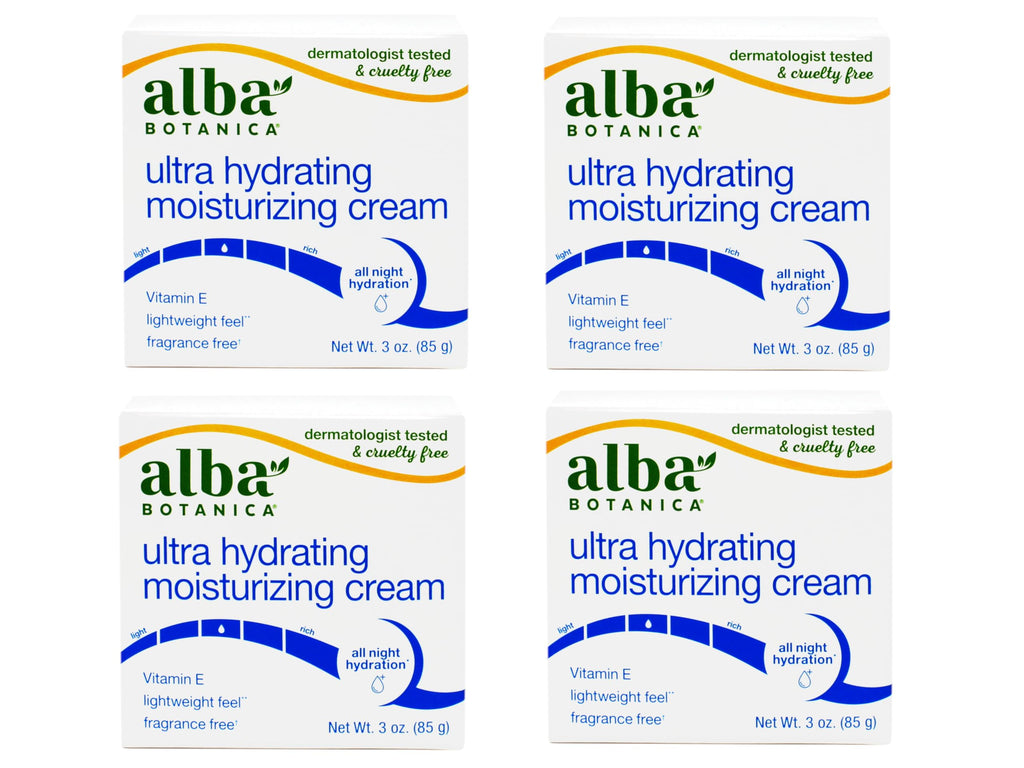 ALBA Botanica Moisture Cream Jasmine & Vitamin E – 3 oz | Deep Hydration, Fragrance Free