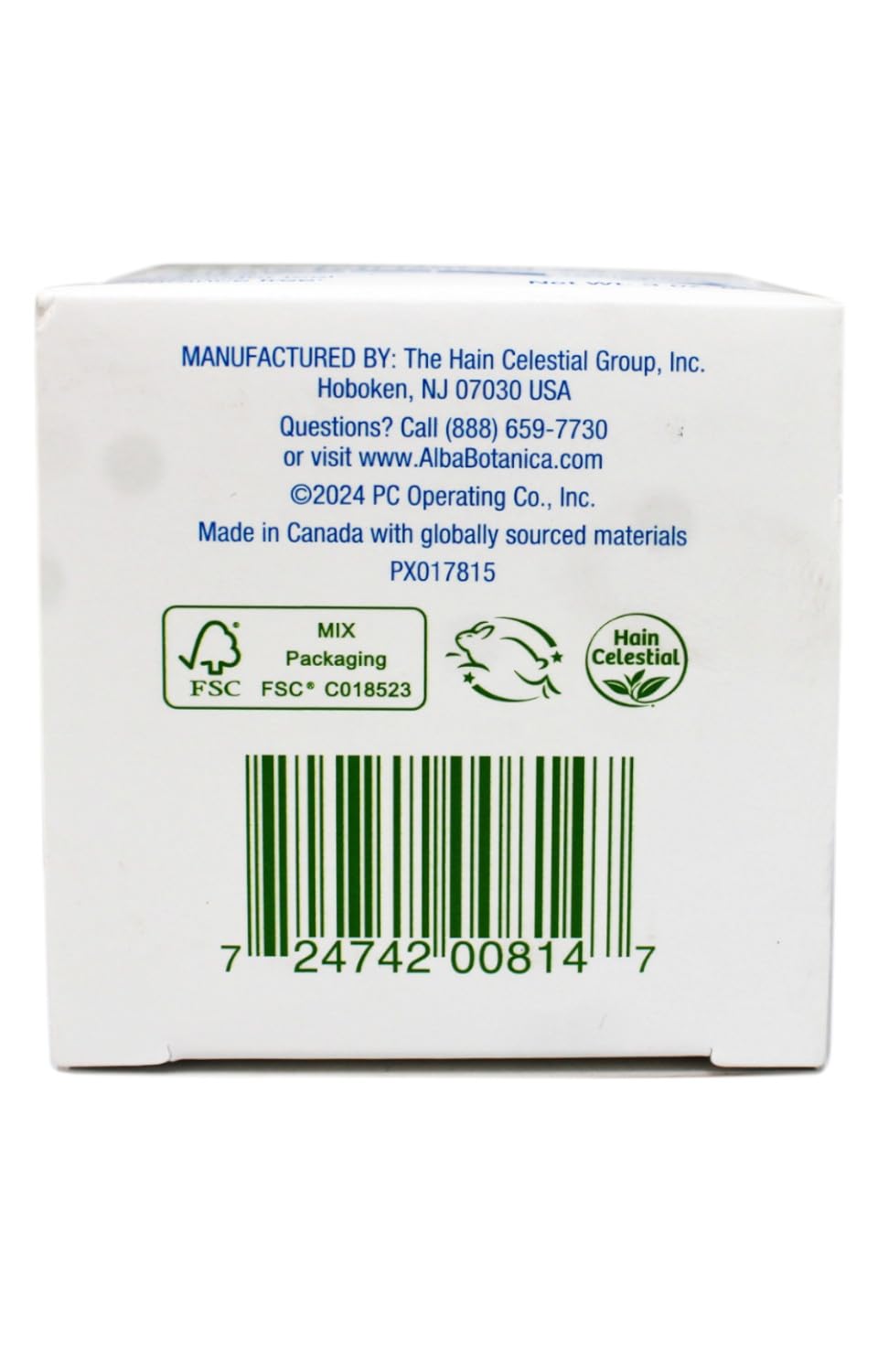 ALBA Botanica Moisture Cream Jasmine & Vitamin E – 3 oz | Deep Hydration, Fragrance Free