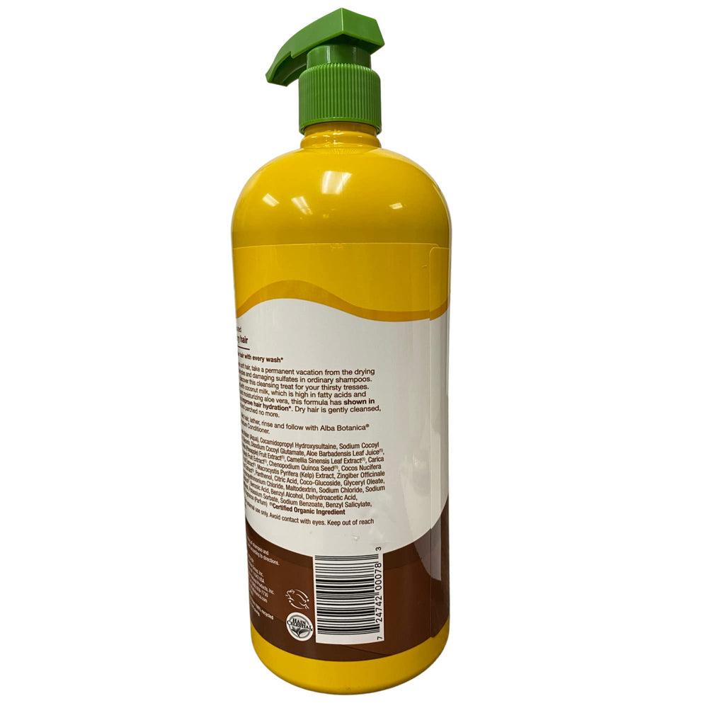 Alba Botanica More Moisture Shampoo Coconut Milk – 34 Oz