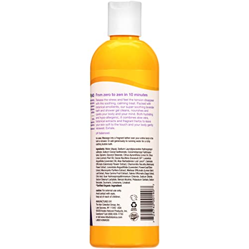 Alba Botanica Very Emollient French Lavender Body Wash – Hydrating, Hypoallergenic 12 oz