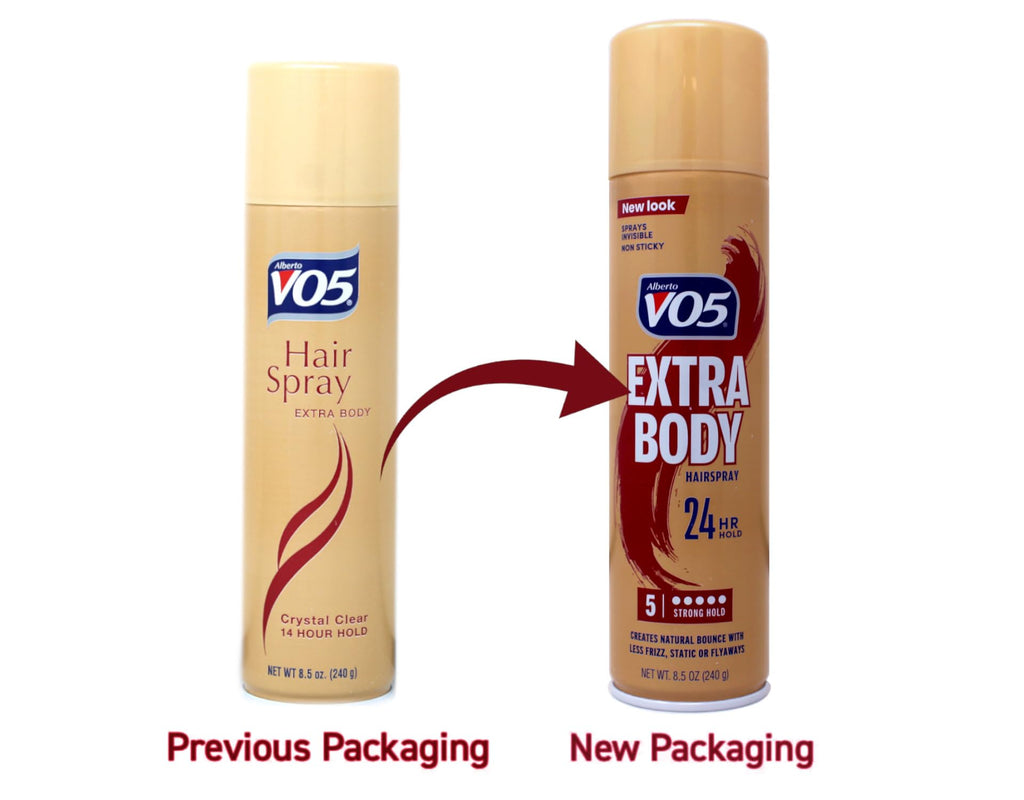 Alberto VO5 Hairspray Extra Body Crystal Clear 8.5 oz Pack of 4