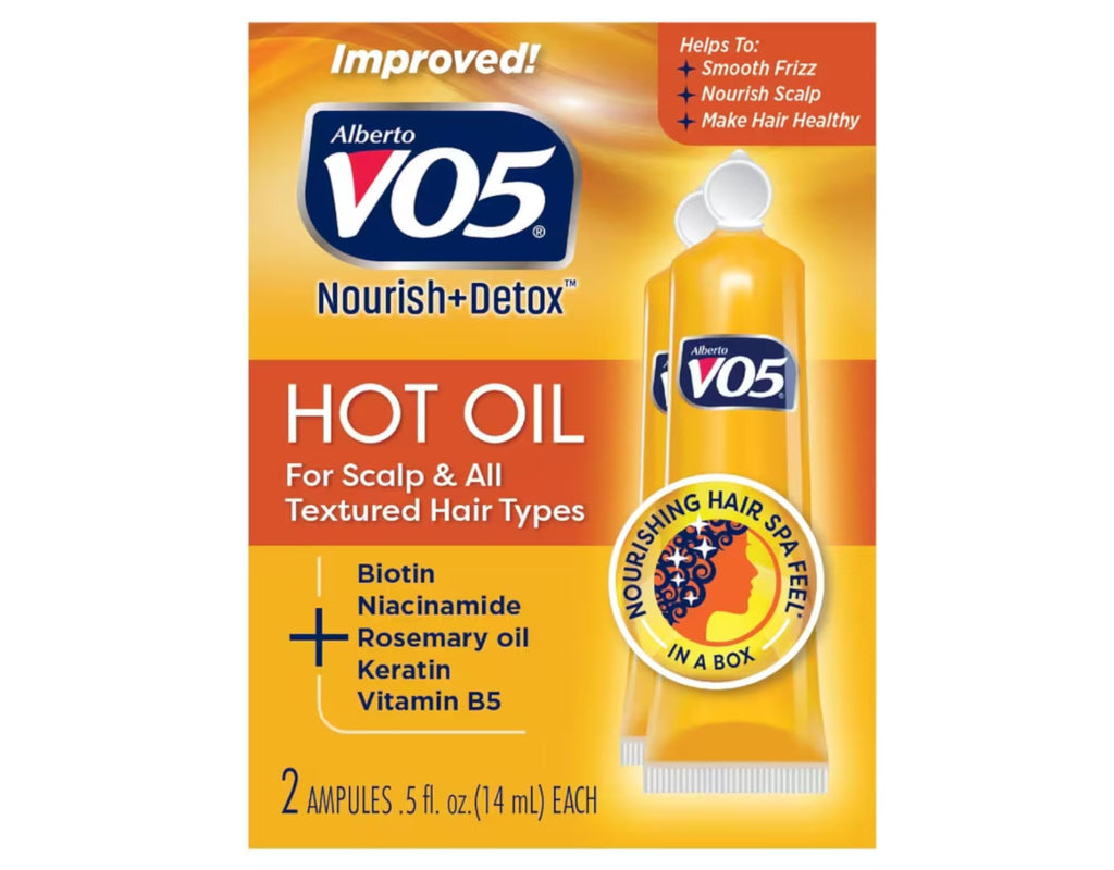 Alberto VO5 Moisturizing Hot Oil Treatment – 0.5 oz Tubes (Pack of 6)