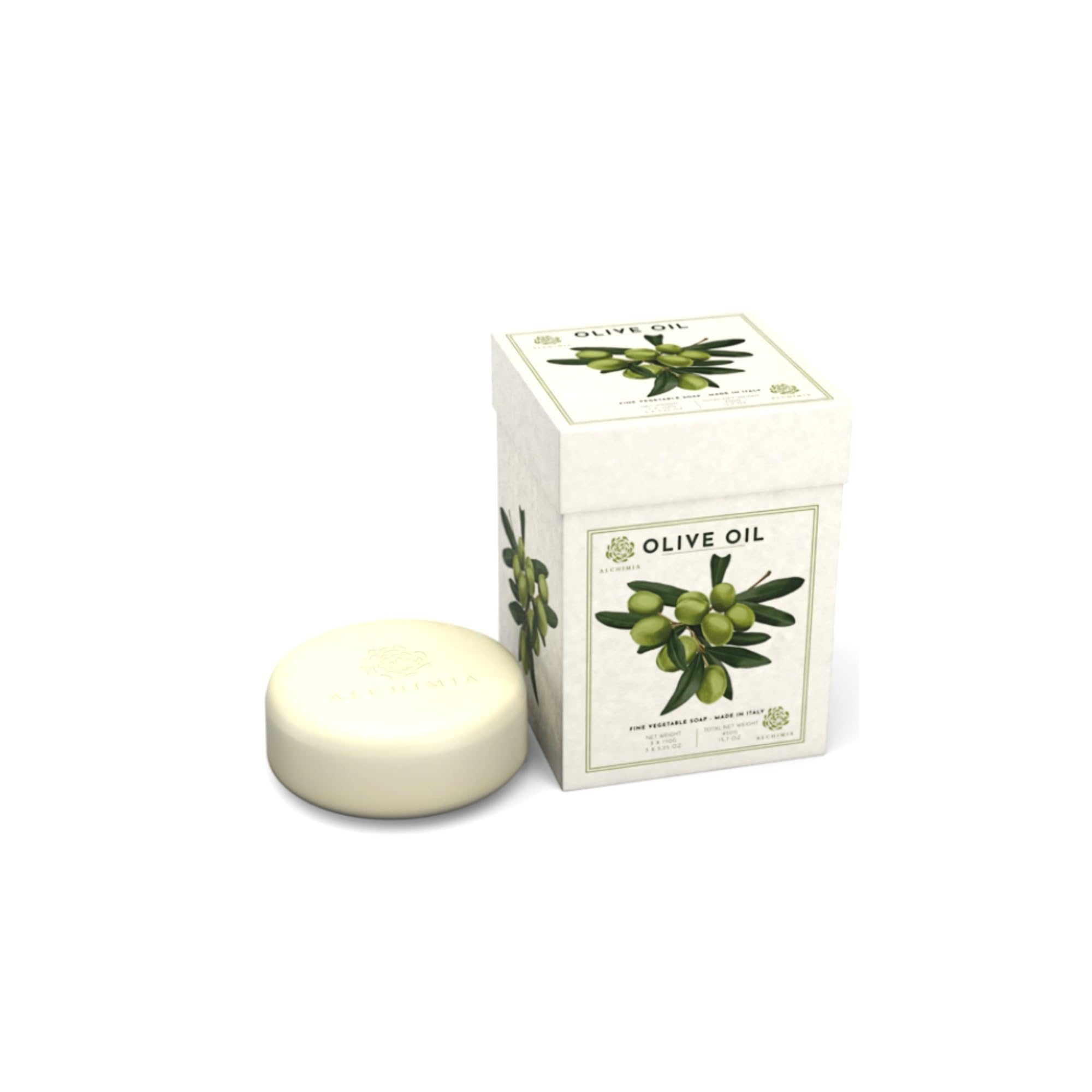 Alchimia Gift Box Set | 3 x 5.25 oz Luxury Olive Vegetable Soap Bars | Made in Italy