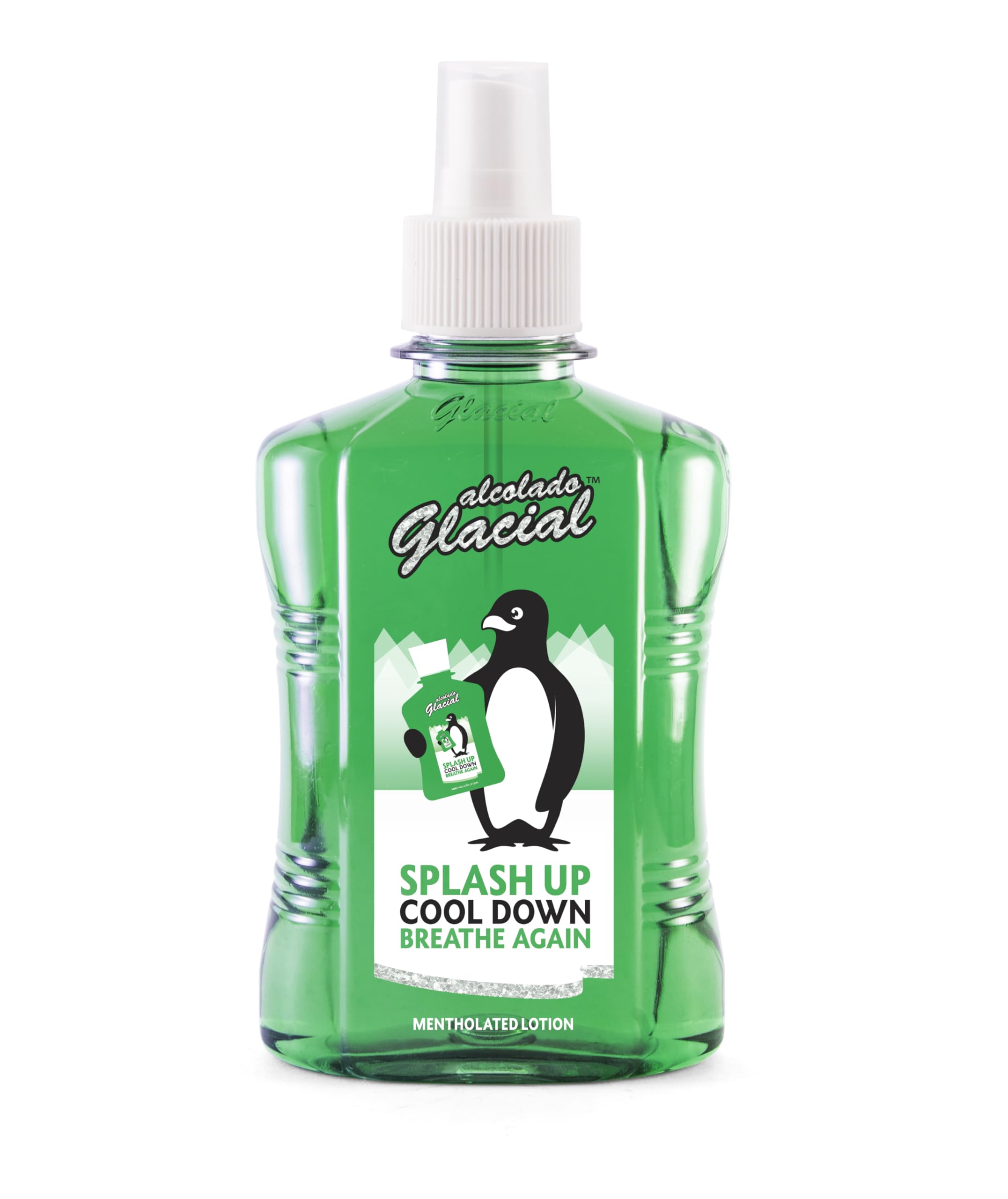 Alcolado Glacial Mentholated Splash Lotion Spray – After Shave & Sore Muscle Relief, 8.4 oz