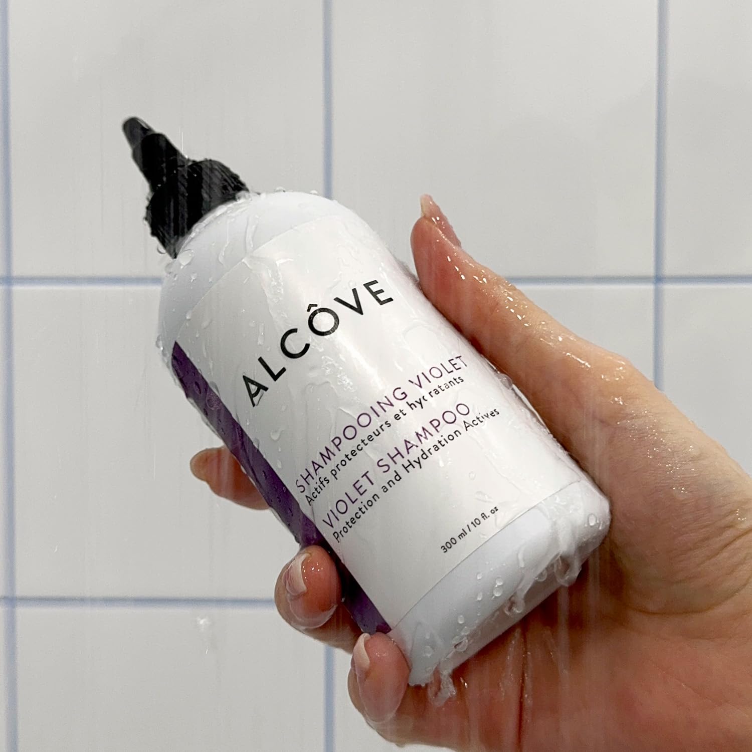 Alcôve Violet Shampoo & Conditioner Duo – Neutralize Yellow & Brassy Tones (Sulfate-Free) 10oz