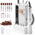 Aleanu Electric Nail File Professional Kit – 45,000 RPM Cordless Nail Drill with LED Screen & 11 Bits