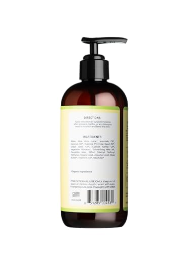 Aleavia Unscented Prebiotic Body Lotion – Fragrance-Free, Sulfate-Free All-Natural Moisturizer for Sensitive Skin | 12 oz