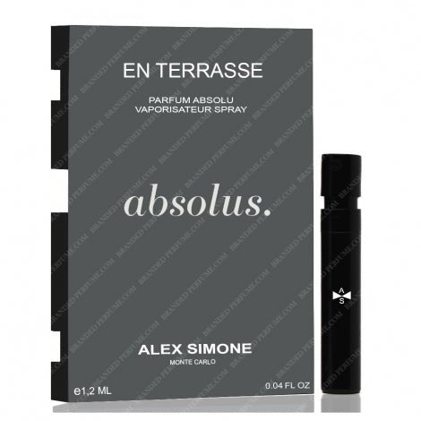 Alex Simone En Terrasse Parfum Absolu 1.2ml 0.04 fl. oz. official perfume samples perfume tester
