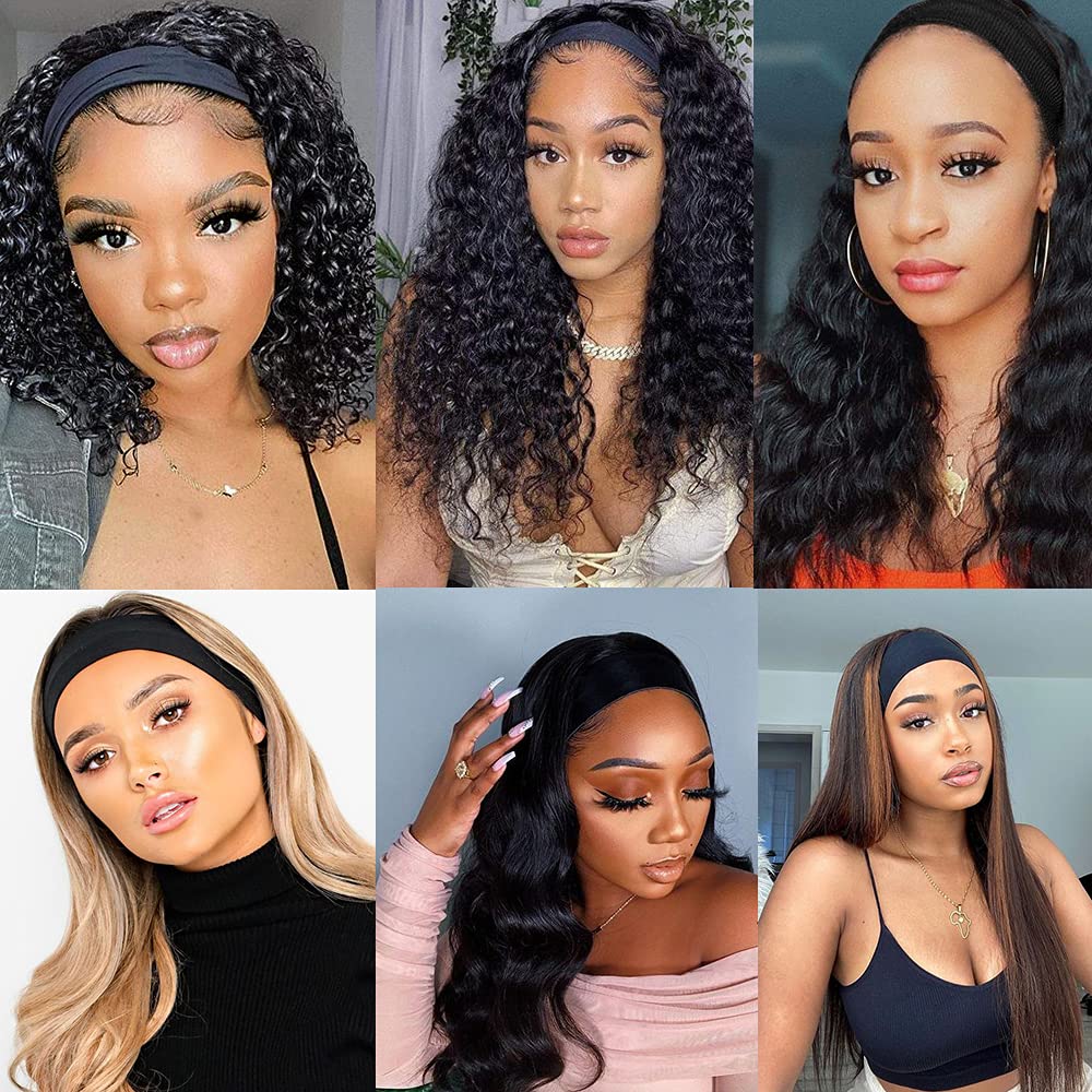 AliLeader 5Pcs Silk Headband - Adjustable Elastic Wig Cap for Secure Edges