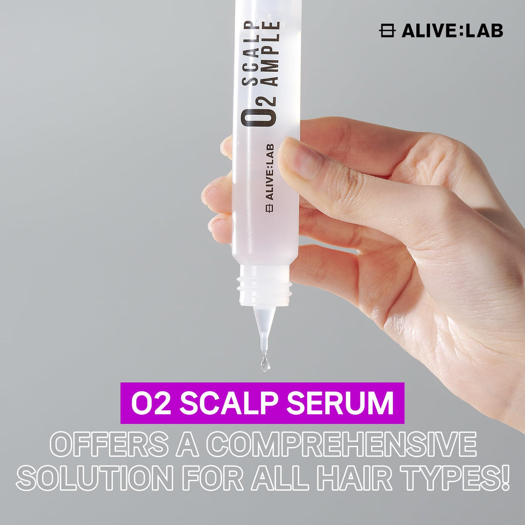 ALIVELAB O2 Scalp Ampoule — Soothing Anti-Dandruff & Itch Relief Serum | ALIVE:LAB