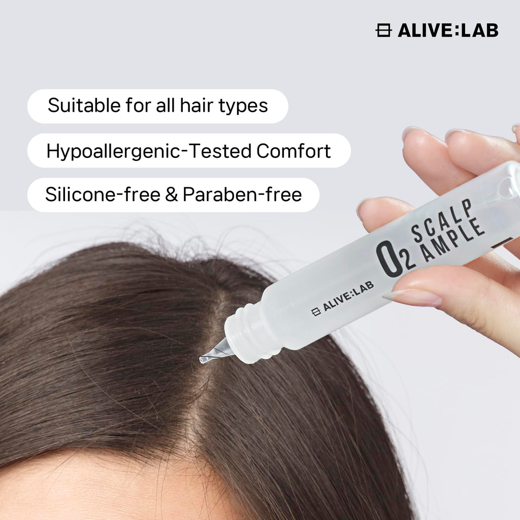 ALIVELAB O2 Scalp Ampoule — Soothing Anti-Dandruff & Itch Relief Serum | ALIVE:LAB