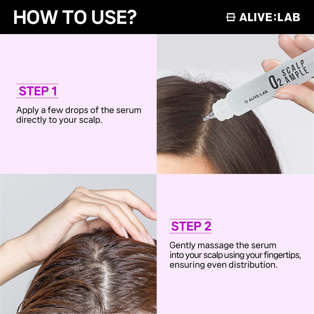 ALIVELAB O2 Scalp Ampoule — Soothing Anti-Dandruff & Itch Relief Serum | ALIVE:LAB