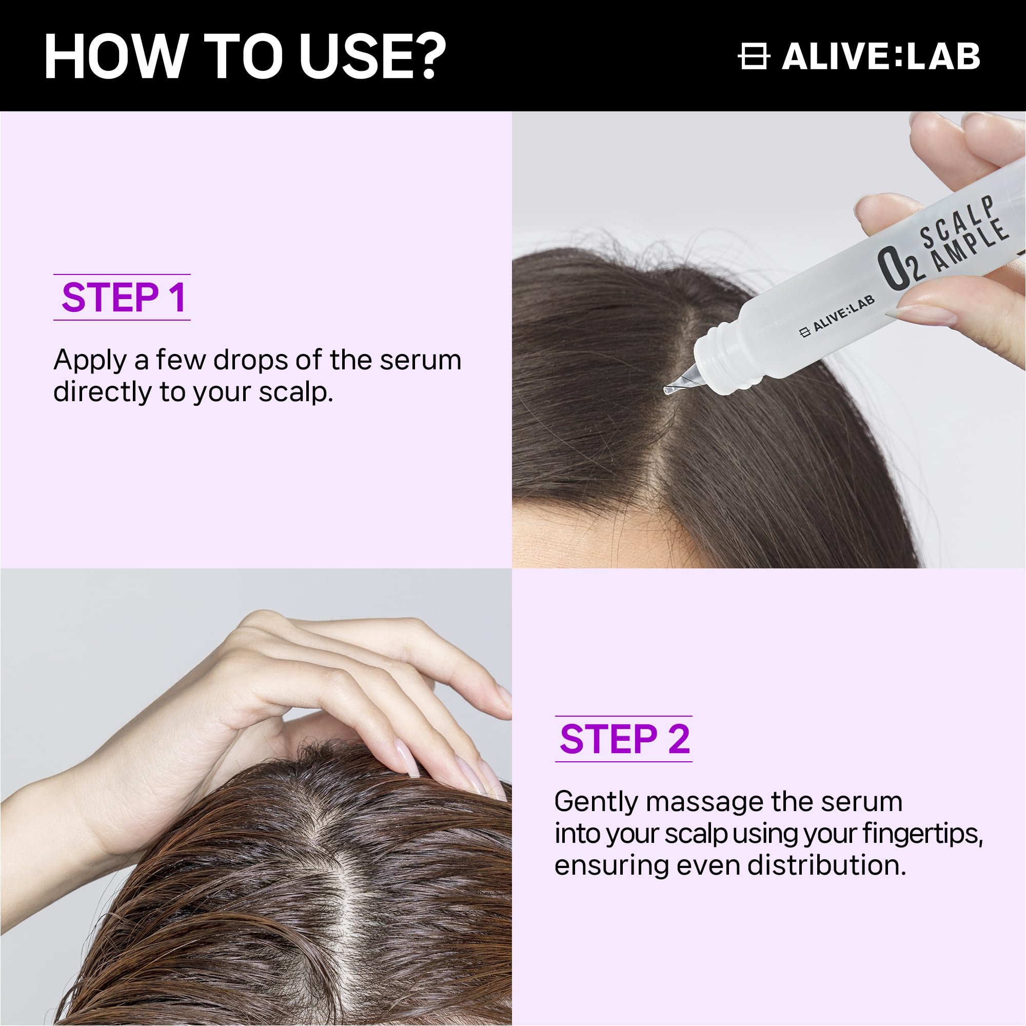 ALIVELAB O2 Scalp Ampoule — Soothing Anti-Dandruff & Itch Relief Serum | ALIVE:LAB