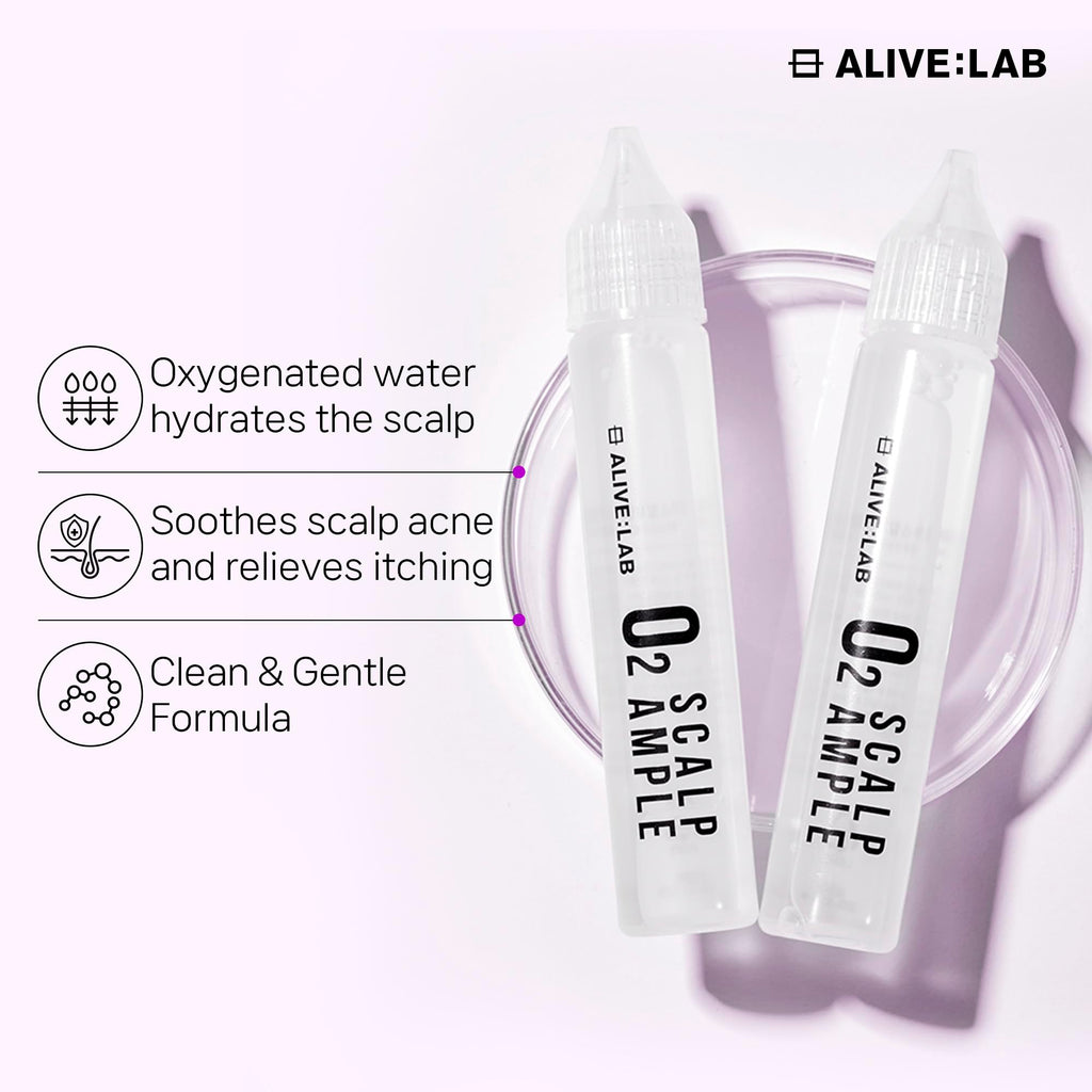 ALIVELAB O2 Scalp Ampoule — Soothing Anti-Dandruff & Itch Relief Serum | ALIVE:LAB