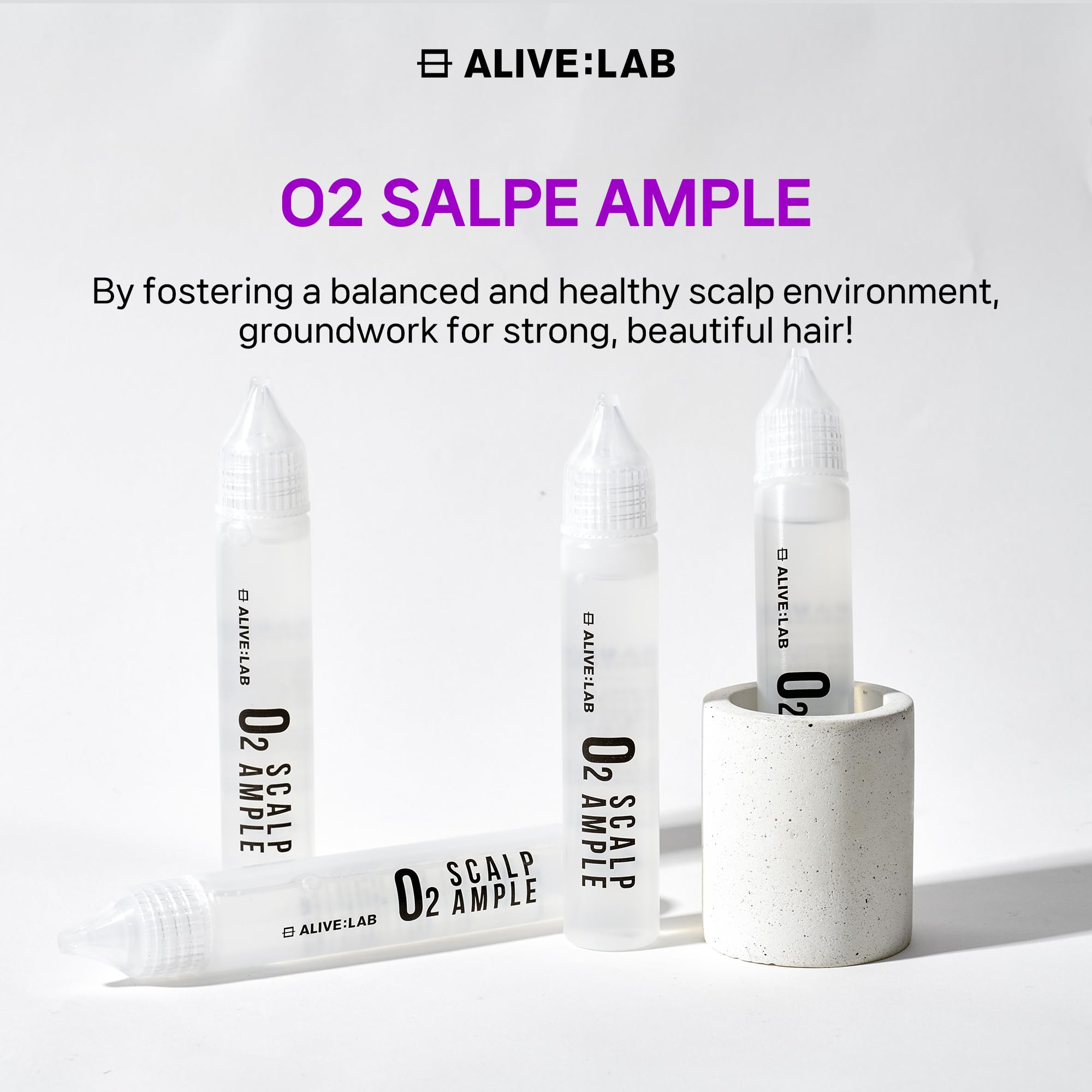 ALIVELAB O2 Scalp Ampoule — Soothing Anti-Dandruff & Itch Relief Serum | ALIVE:LAB