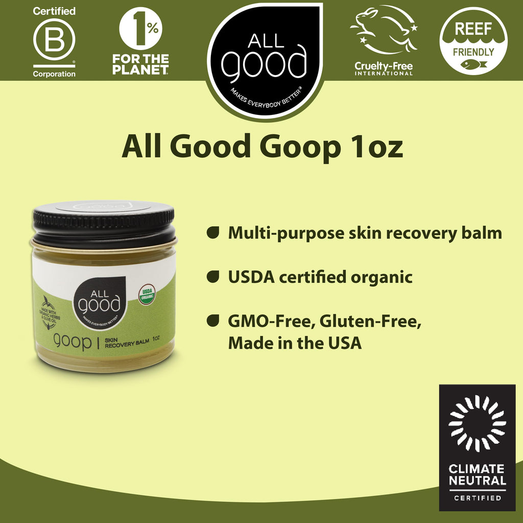 All Good Goop Recovery Balm – Organic Skin Care Ointment with Calendula, Lavender & Beeswax | 1 oz