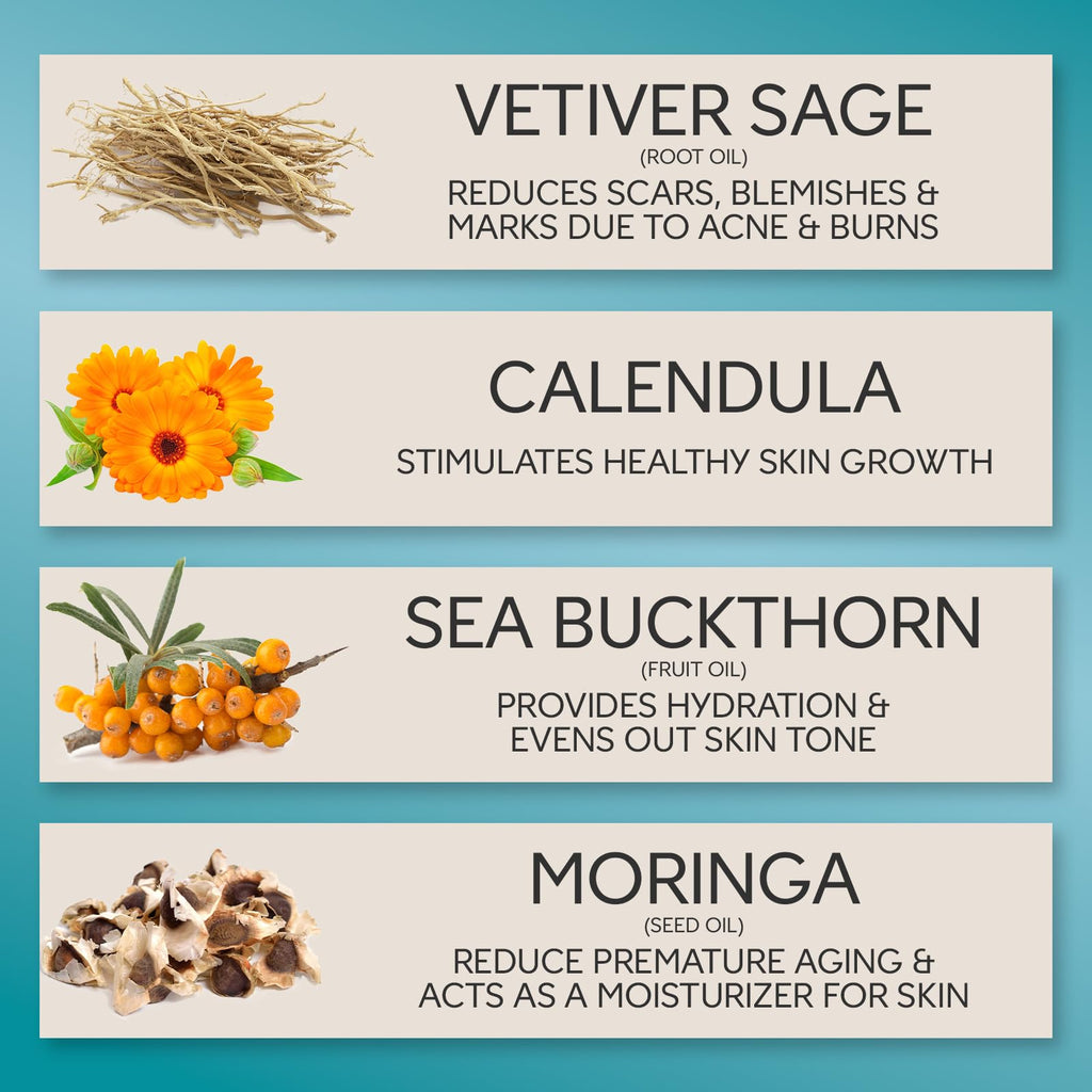 All Good Rejuvenating Body Serum – Calendula, Moringa & Sea Buckthorn | Lightweight Moisturizer 3oz | Made in USA (Clary Sage & Vetiver)
