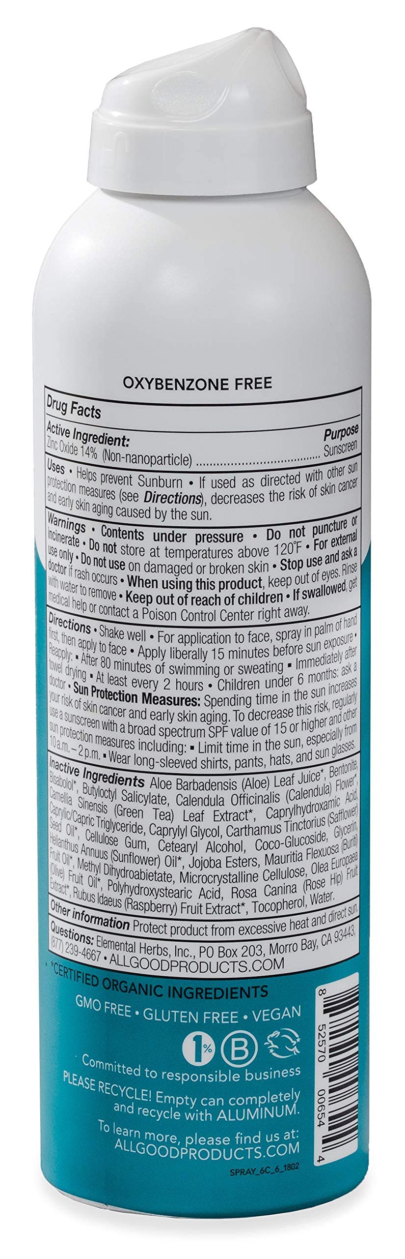 All Good Sport Sunscreen – SPF 30, Reef-Friendly, Water-Resistant (2 Sprays & 2 Lotions)