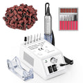 Alle's Professional Nail Drill Machine 20000RPM Efile Kit – 6 Bits, 106 Sanding Bands, White