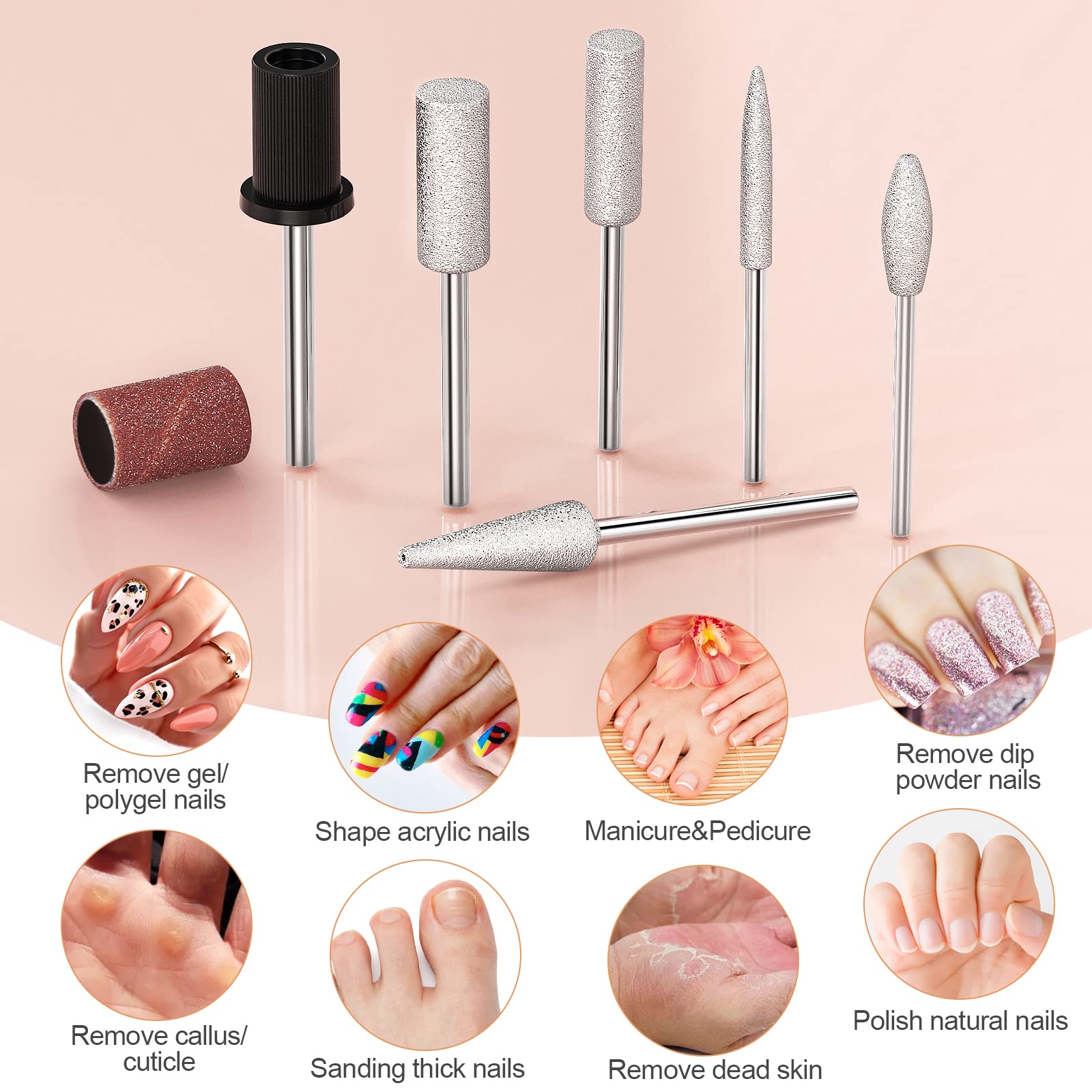 ALLE'S 20000RPM Nail Drill Kit — Portable Efile for Acrylic & Gel Nails