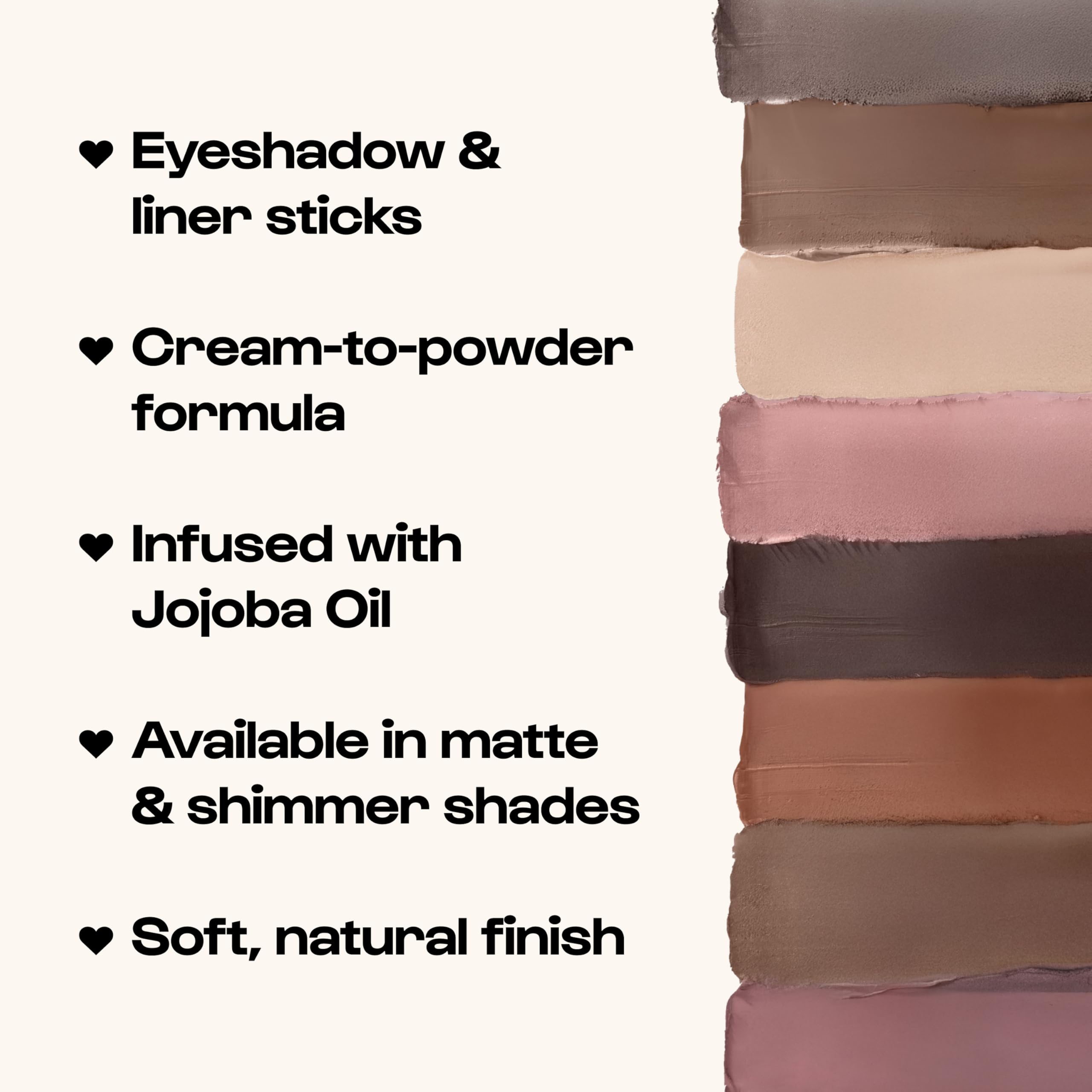 ALLEYOOP 11th Hour Waterproof Cream Eyeshadow Stick – Long-Wear Matte Chestnut Matte (Eyeshadow & Liner)