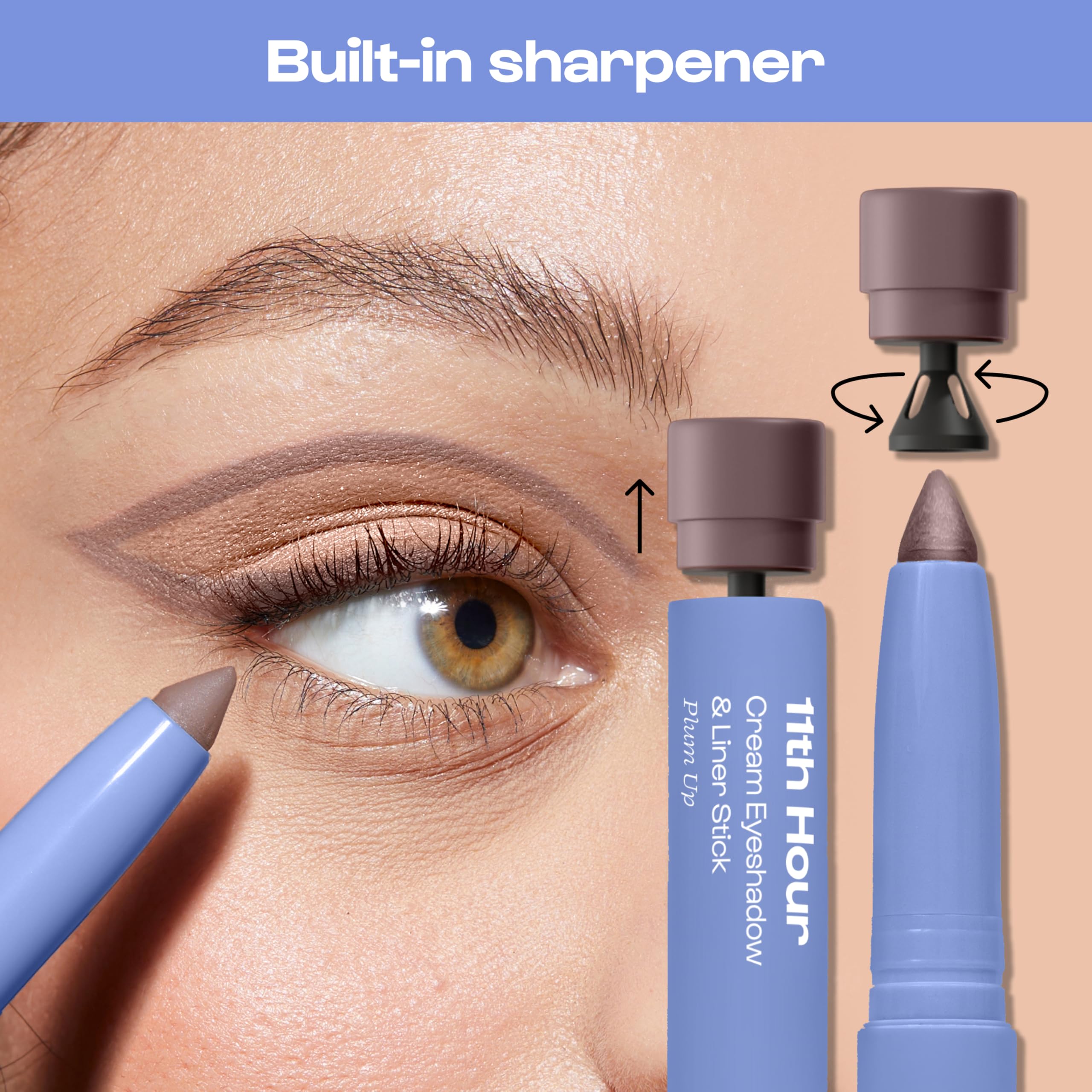 ALLEYOOP 11th Hour Waterproof Cream Eyeshadow Stick – Long-Lasting Matte Eyeshadow & Liner in Smoky Mocha