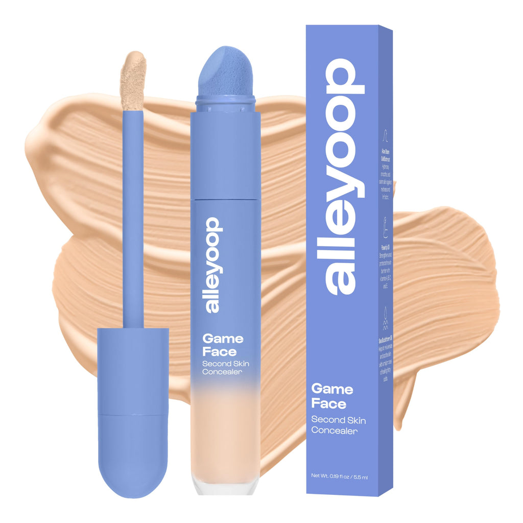 ALLEYOOP Game Face Concealer – Lightweight, Buildable Under-Eye Coverage with Aloe Stem Cell