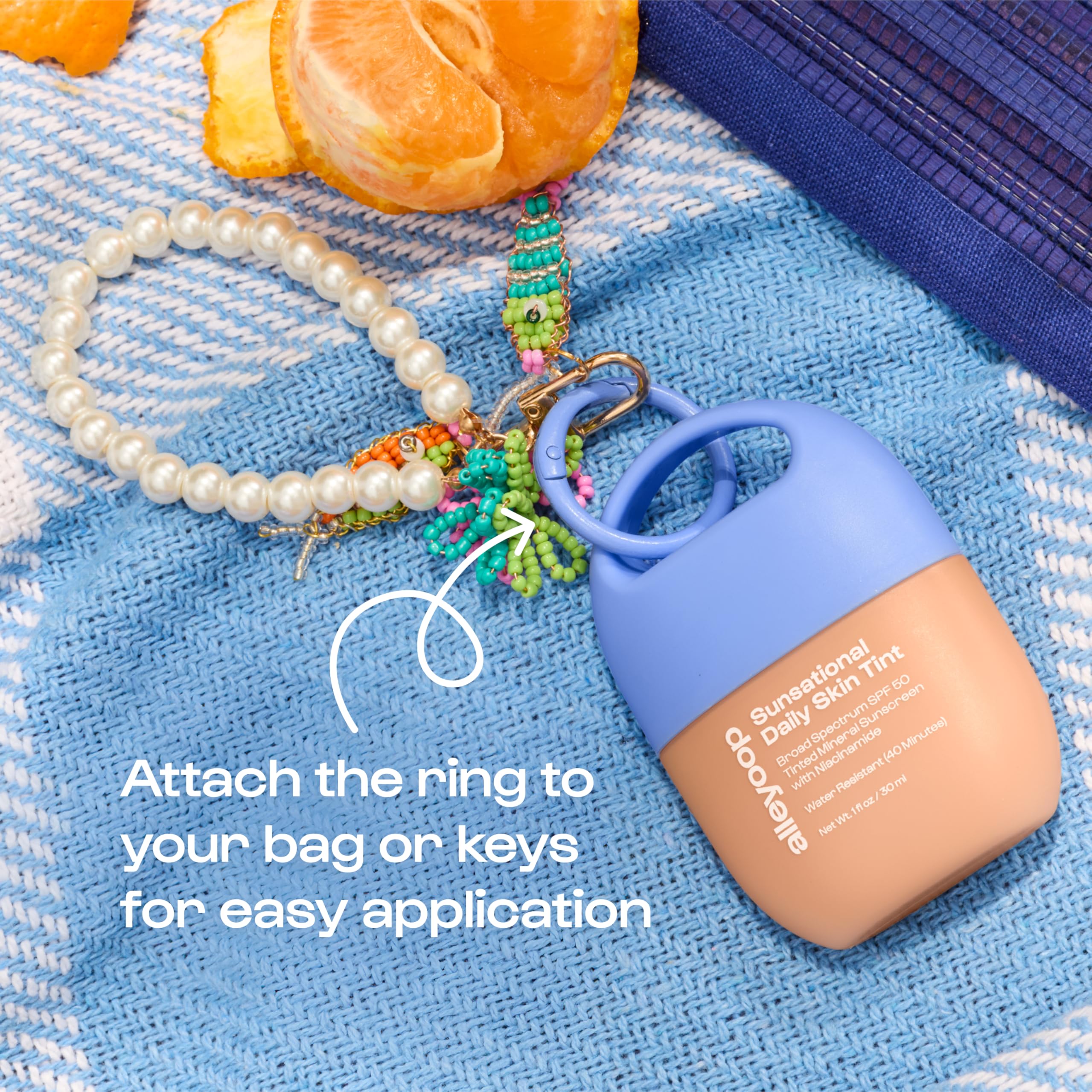 ALLEYOOP Sunsational Tinted Moisturizer SPF 50 – Mineral Face Sunscreen with Buildable Tint