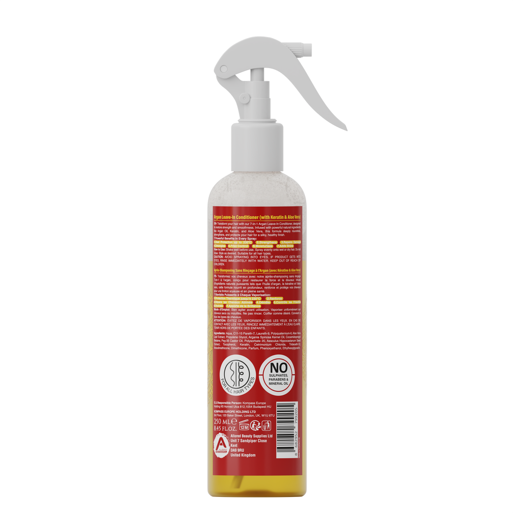 Allored Professional 7-in-1 Argan Oil Leave-In Conditioner for All Hair Types 250 ml/8.5 oz