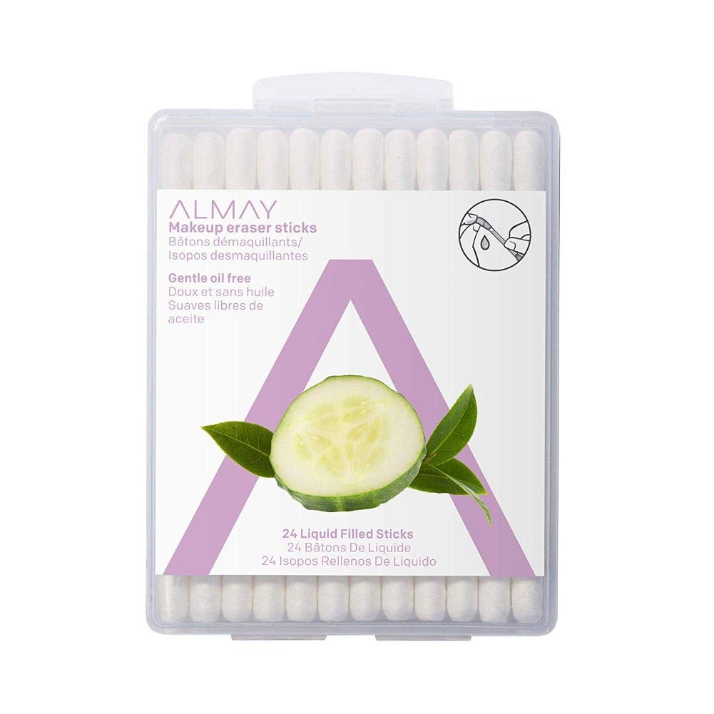 Almay Eye Makeup Remover Sticks with Aloe – Oil-Free, Hypoallergenic, Fragrance-Free (24 Count)