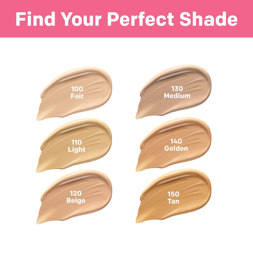 Almay Skin Perfecting Healthy Biome Foundation with Prebiotic Complex SPF 25 – Hypoallergenic & Fragrance-Free