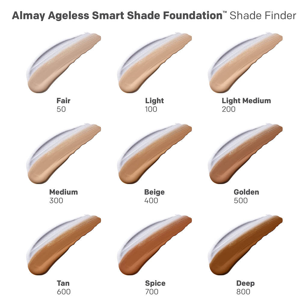 Almay Smart Shade Foundation | Hyaluronic Acid, Niacinamide & Vitamin C & E | Fragrance Free, Beige 400