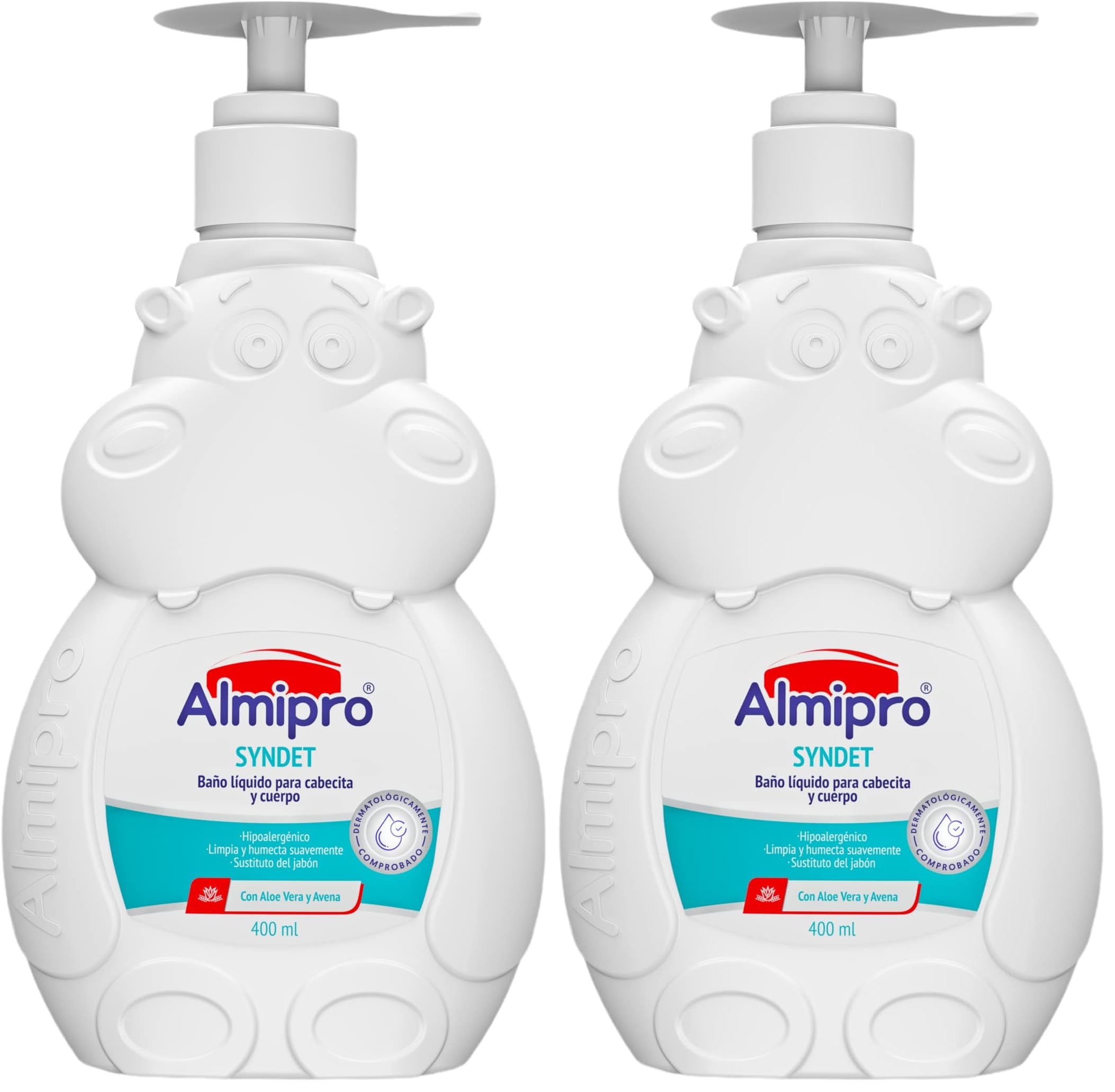 almipro Syndet Baby Hair & Body Wash with Oatmeal & Aloe Vera — 400 g (14 oz) Pack of 2
