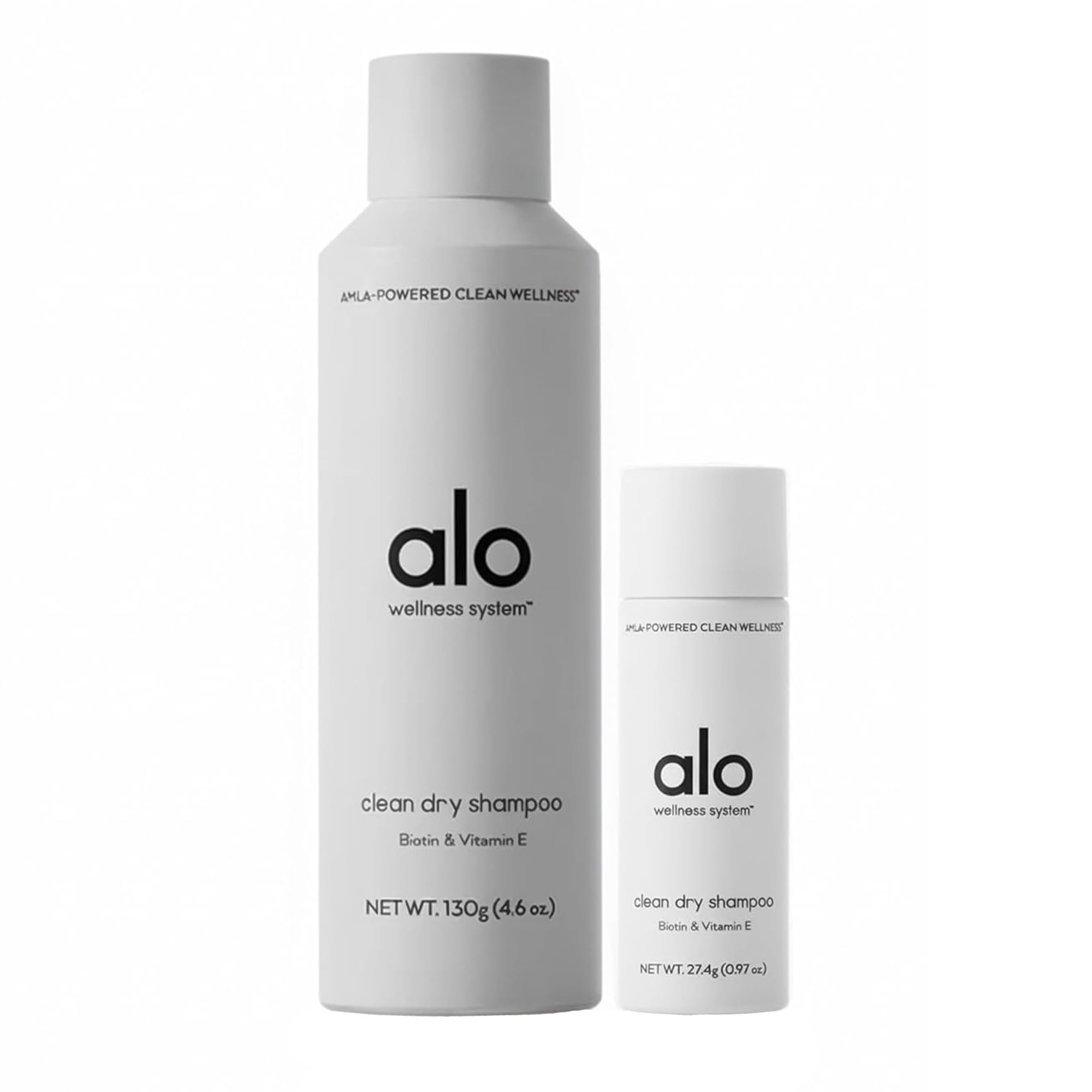 ALO Yoga Alo Restore and Refresh Dry Shampoo (5 Oz) + Travel Size (1.5 Oz) – Powerfully Lifting and PFA Free, Revives and Volumizes Hair – Set of 2