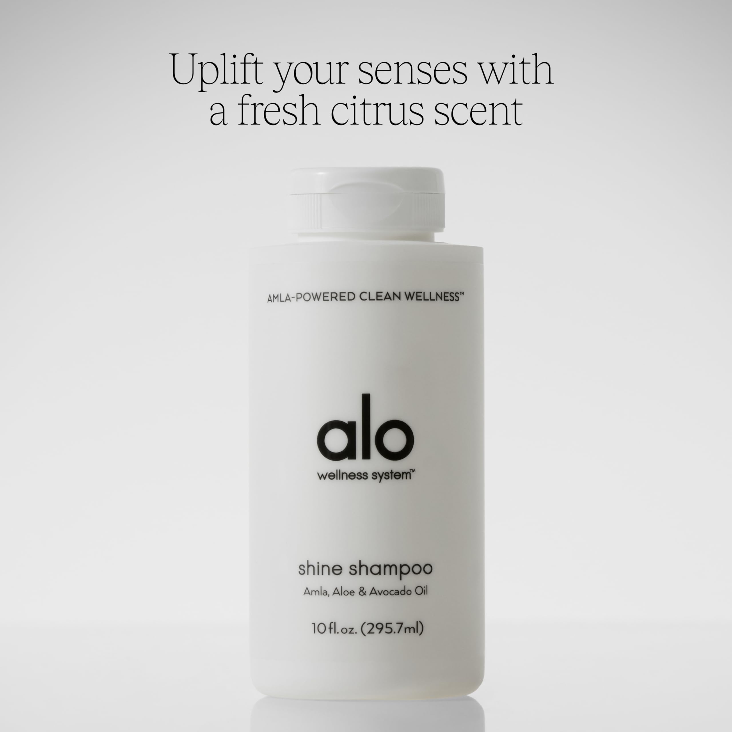 Alo Shine Shampoo | Smooths, Frizz-Control & Bounce for All Hair Types | Sulfate-Free & Botanical Oils | Grapefruit Scent | 10 fl oz