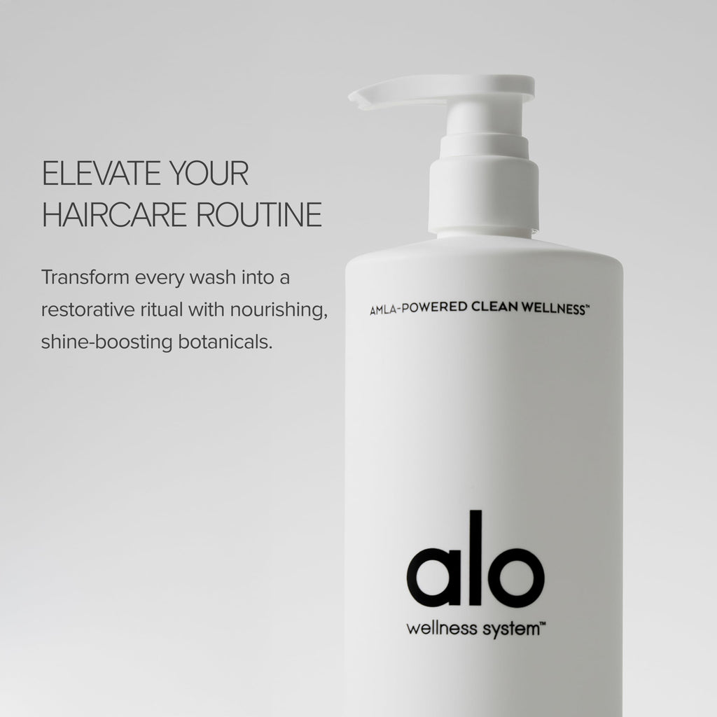 Alo Shine Shampoo | Smooths, Frizz-Control & Bounce for All Hair Types | Sulfate-Free & Botanical Oils | Grapefruit Scent | 10 fl oz