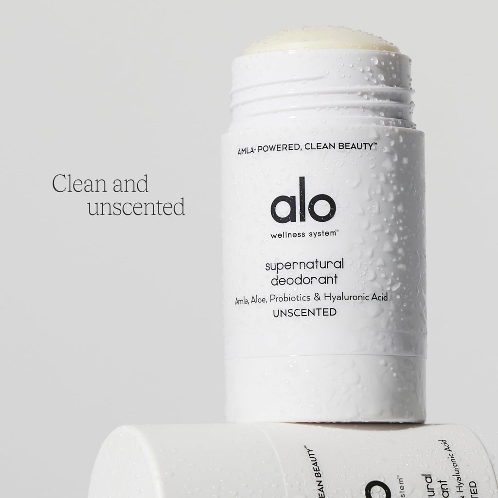 Alo Supernatural Deodorant – Aluminum-Free, Citrus Scent, Aloe + Hyaluronic Acid | Pack of 2