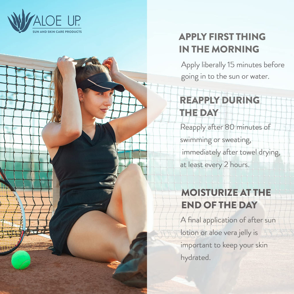 Aloe Up Sport Sunscreen Lotion SPF 15 – Broad Spectrum, Non-Greasy, Fragrance-Free