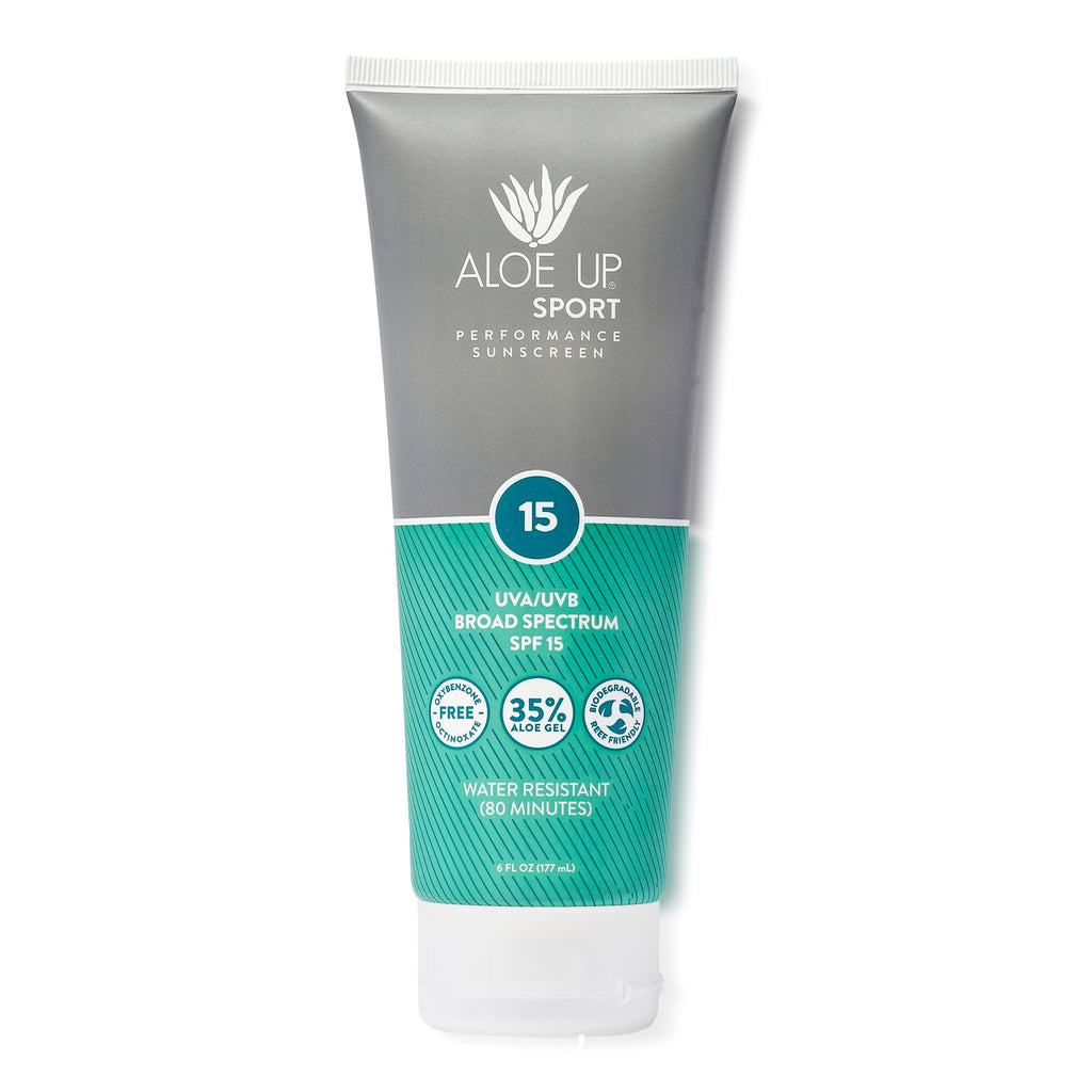 Aloe Up Sport Sunscreen Lotion SPF 15 – Broad Spectrum, Non-Greasy, Fragrance-Free
