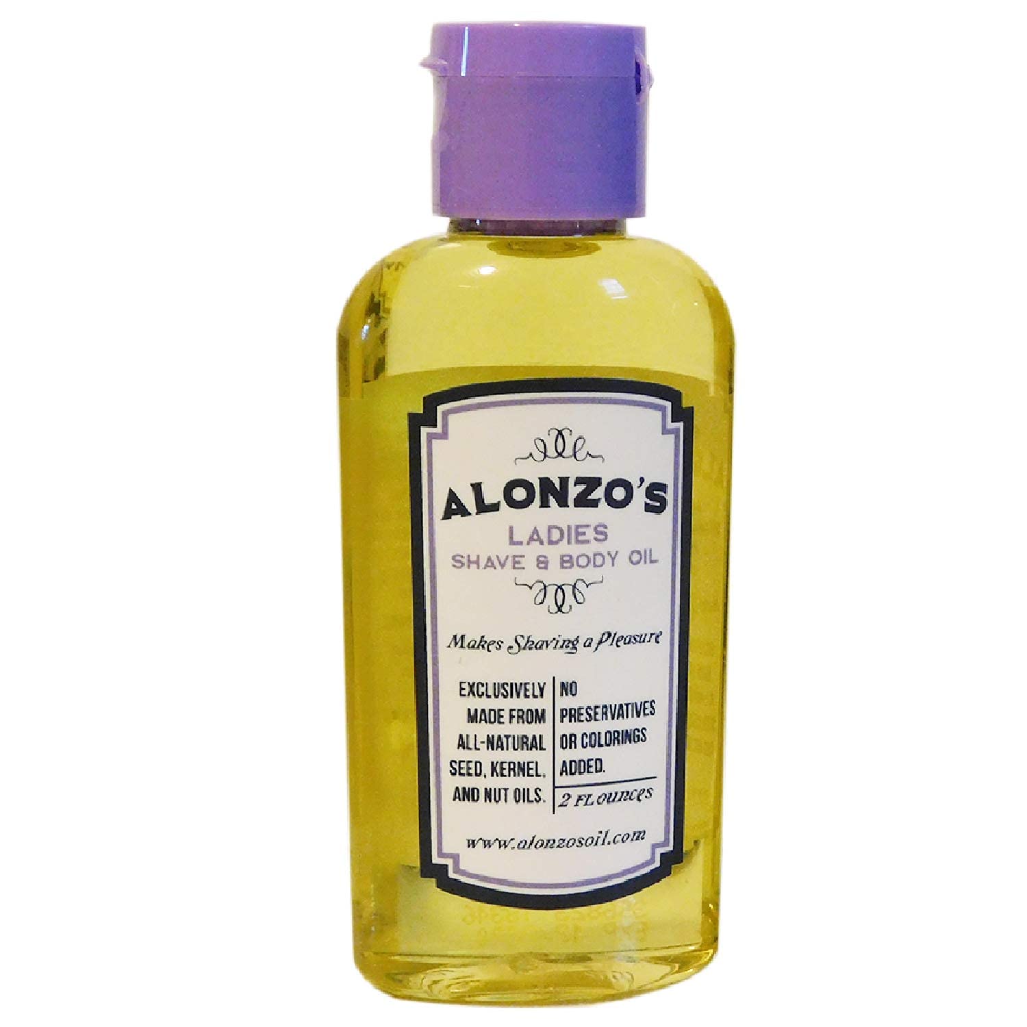 ALONZO'S SENSATIONAL SHAVE: All-Natural Shaving Oil for Women, 2 oz