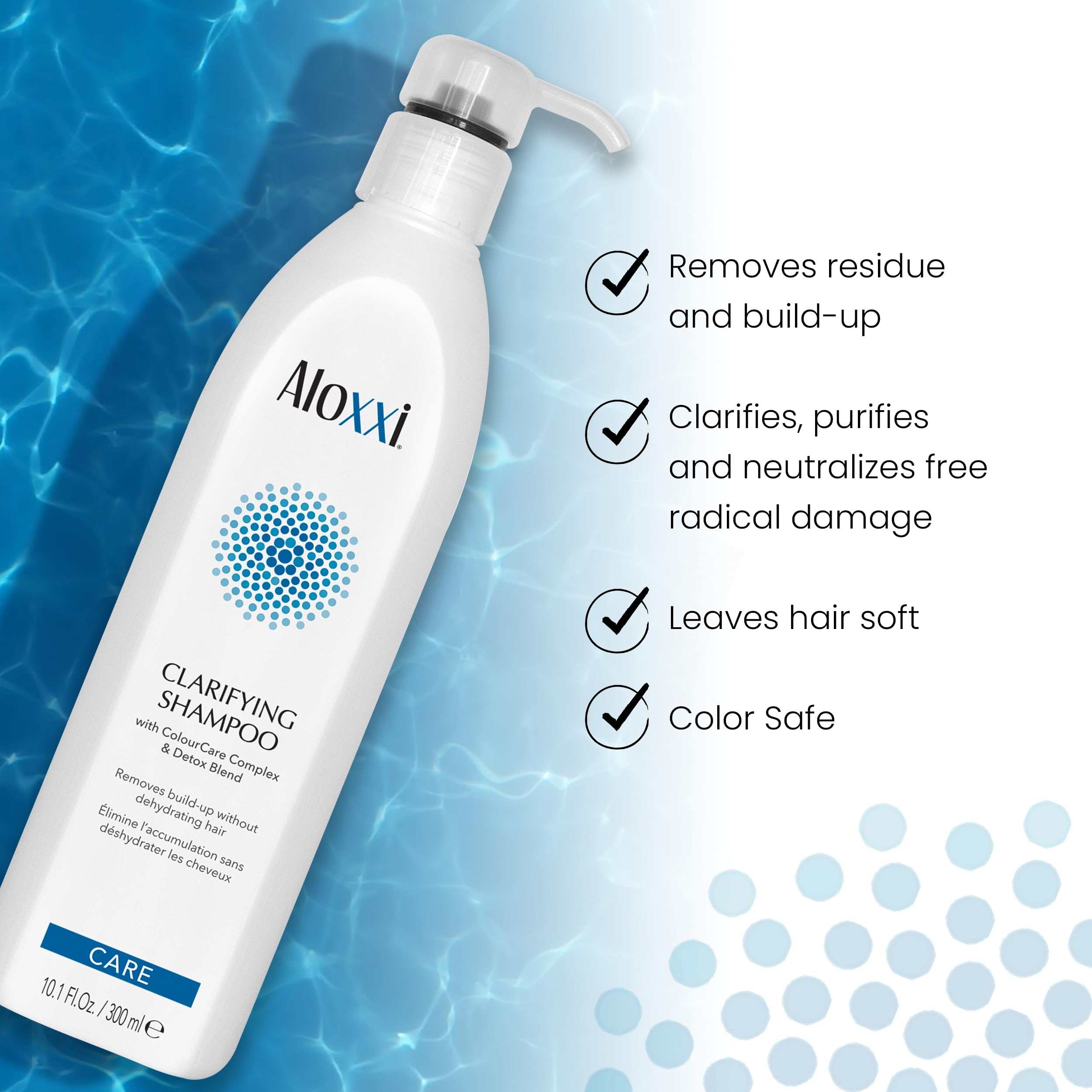 ALOXXI Clarifying Shampoo for Color-Treated Hair — Gentle Detox, Sulfate- and Paraben-Free, 33.8 oz