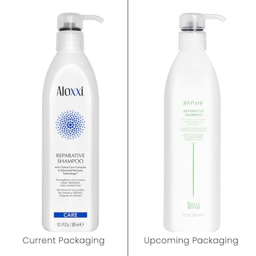 ALOXXI Reparative Hair Repair Shampoo for Damaged Hair with ColourCare Complex and Advanced Recovery Technology Cleanses Over-Processed Hair, 33.8 Fl Oz