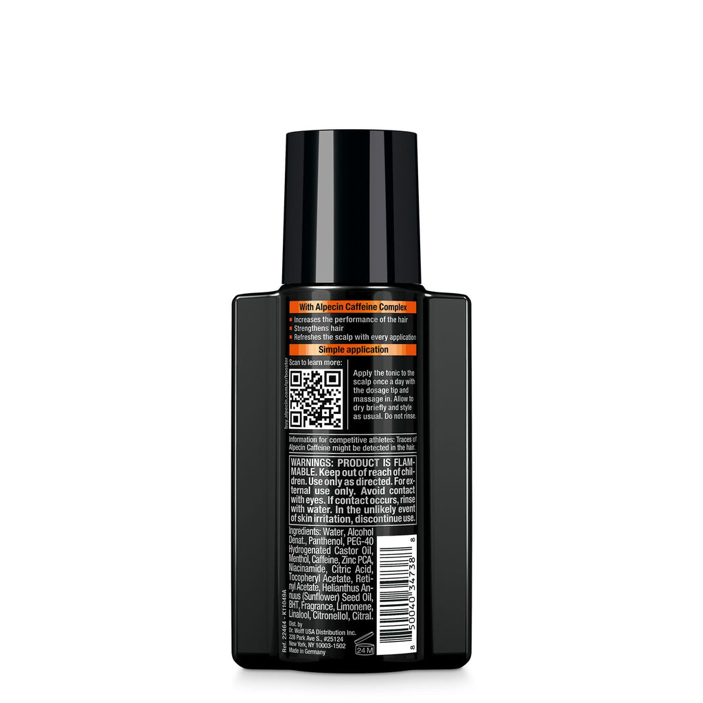 Alpecin Caffeine Hair Booster with Bold Fragrance — 3 x 6.76 oz, Hair Performance Enhancer