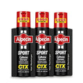 Alpecin CTX Sport Men's Caffeine Shampoo – Pack of 3 | Biotin, Niacin & Castor Oil for Thicker, Fuller Hair