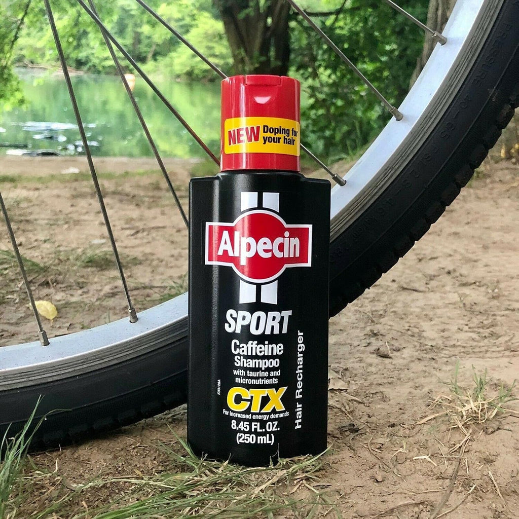 Alpecin CTX Sport Men's Caffeine Shampoo – Pack of 3 | Biotin, Niacin & Castor Oil for Thicker, Fuller Hair