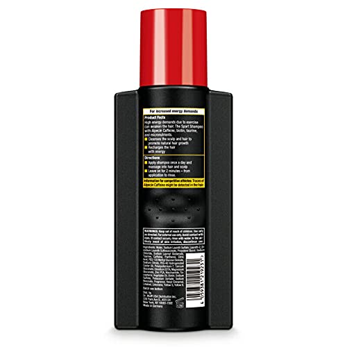 Alpecin CTX Sport Men's Caffeine Shampoo – Pack of 3 | Biotin, Niacin & Castor Oil for Thicker, Fuller Hair
